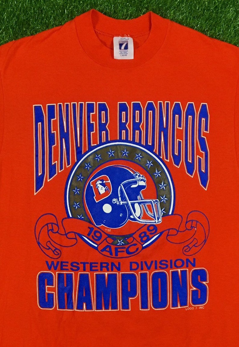 Vintage Denver Broncos 1989 NFL Western Division Champions Etsy