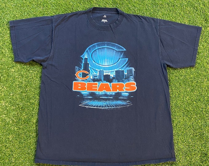 Vintage Chicago Bears T Shirt Tee Size Xtra Large XL NFL Football NFC Illinois 1990s 90s
