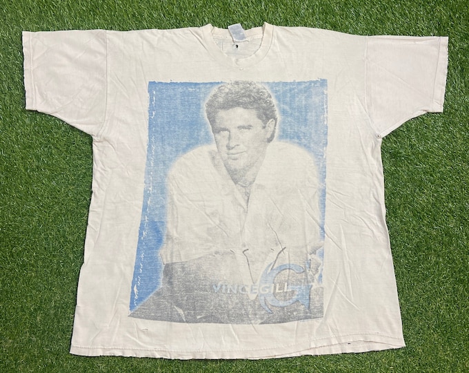 Vintage Vince Gill T Shirt Rock Band Tee Size 3X Classic Country Music Southern Rock 1990s 90s