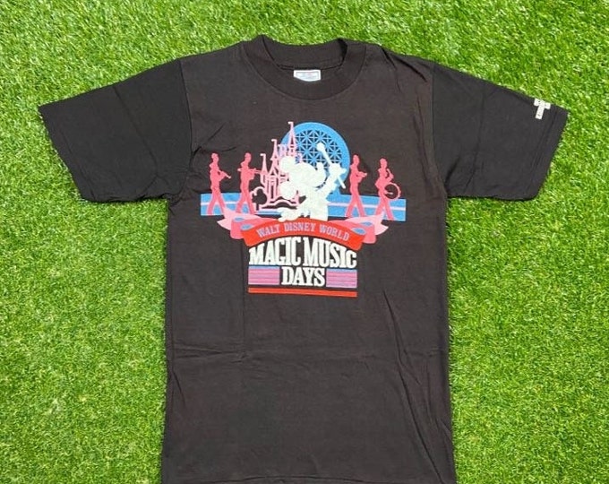 Vintage Walt Disney World Magic Music Days T Shirt Tee Champion Made USA Size Medium M WDW Disneyland Magic Kingdom Mickey Mouse 1980s 80s