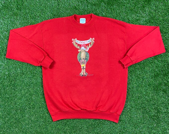 Ugly Noel Christmas Sweater Vintage Tacky Holiday Party Merry Women's Santa Classic Men's Xmas 90s 80s Knit Classic Size Xtra Large XL
