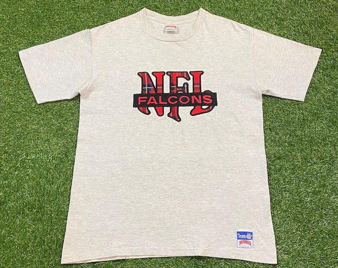 Vintage Atlanta Falcons T Shirt Tee Made Usa Size Xtra Large XL NFL Football ATL Georgia 1990s 90s
