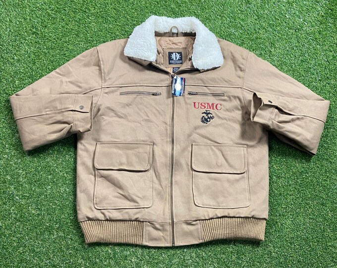 Vintage USMC Semper Fidelis Jacket Size Medium M US Marines Official Military Army Jacket Quality Warm Hunting Coat Hiking Jacket 1990s 90s