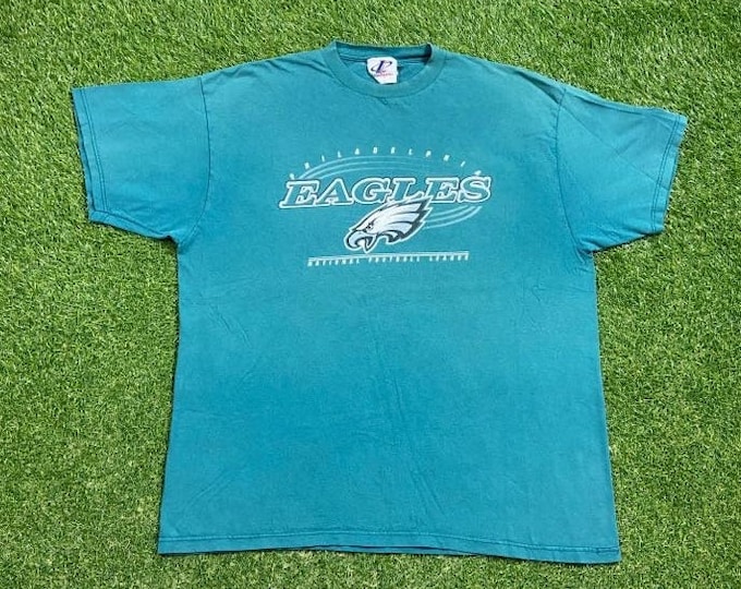 Vintage Philadelphia Eagles T Shirt Tee Athletic Made Usa Size Xtra Large XL NFL Football NFC Pennsylvania 1990s 90s