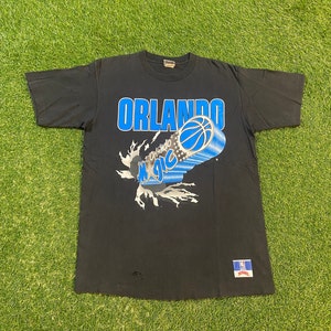 Vintage Orlando Magic T Shirt Tee Nutmeg Mills Made USA Size Xtra Large XL NBA Basketball Magic Basketball McGrady Shaq Penny 1990s 90s