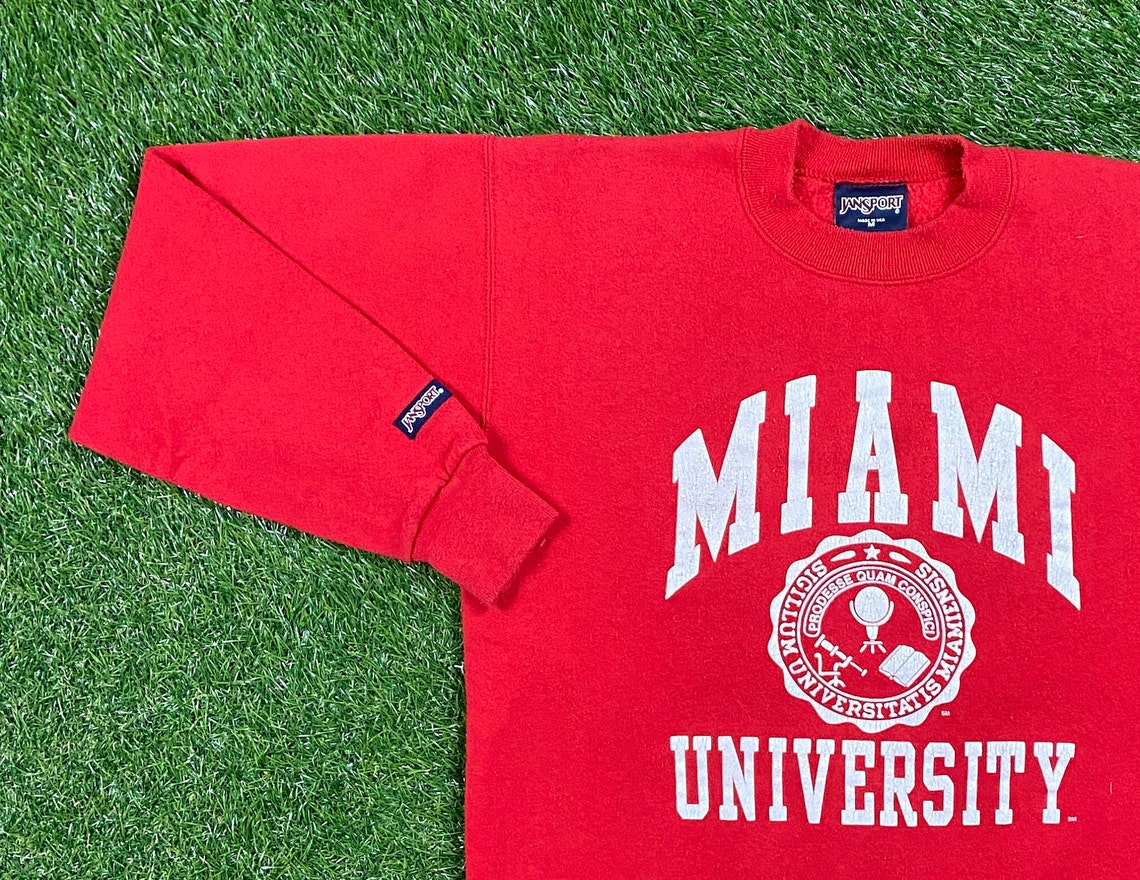 Vintage Miami University Crewneck Sweatshirt Jansport Made USA | Etsy