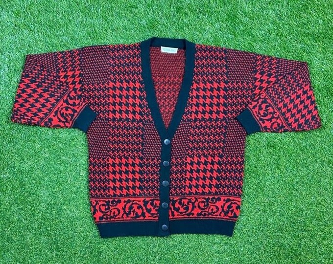 Vintage Victoria Jones Cardigan Sweater Size Large L Classic Button Down Sweater American Apparel Cozy Very Warm