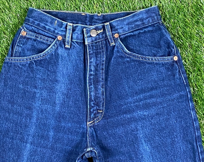 Vintage Lee Jeans Size 2 1980s 80s American USA Classic Blue Jean Pants Bottoms True Vtg