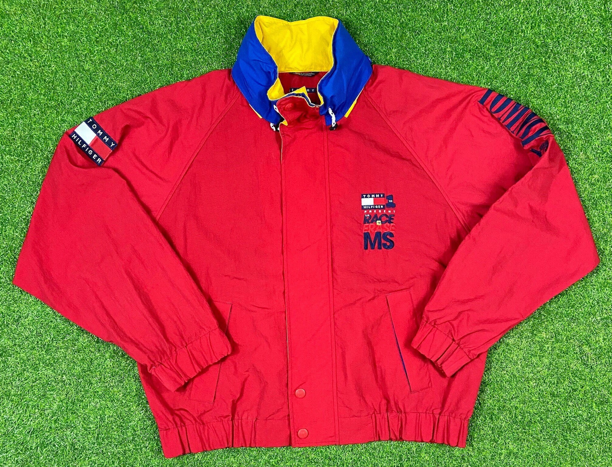 Vintage Tommy Hilfiger Race To Erase Ms 