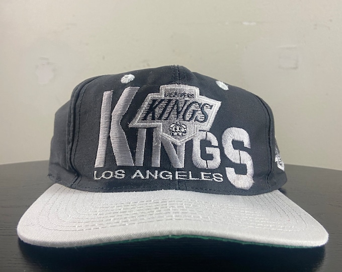 Vintage Los Angeles Kings Snapback Hat Cap OSFA NHL Hockey Beverly Hills LA California 1990s 90s Classic