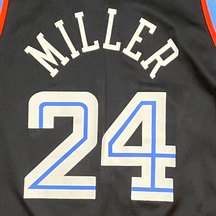 1999-02 CLEVELAND CAVALIERS MILLER #24 CHAMPION JERSEY (AWAY) M