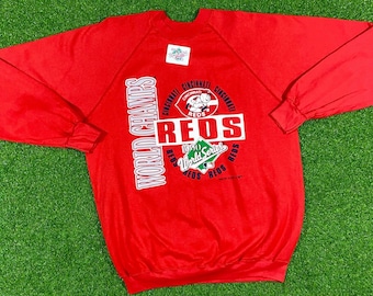 Jahrgang Cincinnati Reds 1990 Weltmeister Crewneck Sweatshirt Trench XXL gemacht USA MLB Ohio Cleveland 1990er Jahre World Series Brand new 2XL 90er Jahre