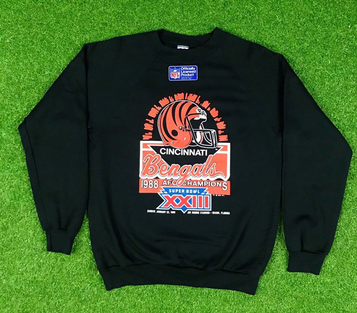Vintage Cincinnati Bengals NFL Football Crewneck Sweatshirt Etsy
