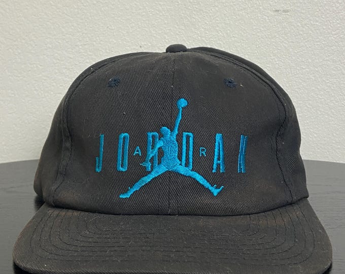 Vintage Air Jordan Snapback Hat OSFA Chicago Bulls Nike Just Do it Classic Headwear Sportswear Cap 1990s 90s