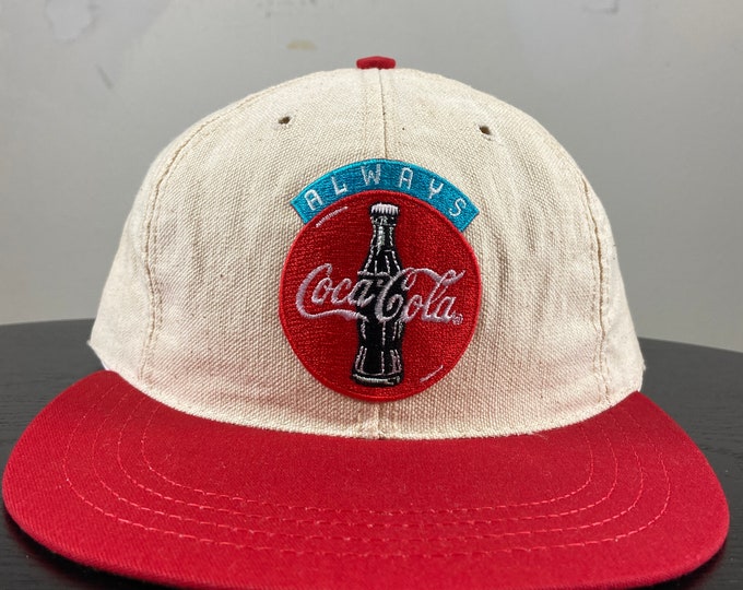 Vintage Rare Coca Cola Coke Snapback Hat OSFA Classic Cola Soda Pepsi 1990s 90s