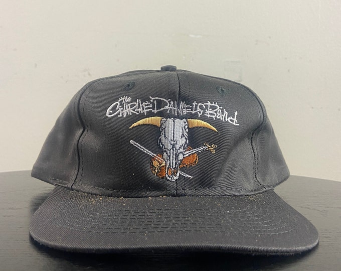Vintage The Charlie Daniels Band Snapback Hat OSFA Country Classic Southern Rock Music Tour Merch 1990s 90s