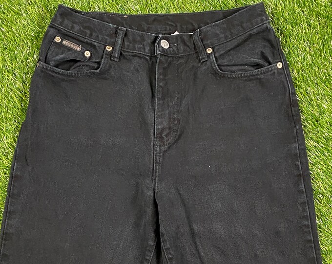 Vintage Calvin Klein Black Jeans Size 10 CK American Fashion House New York NYC Classic Apparel 1990s 90s