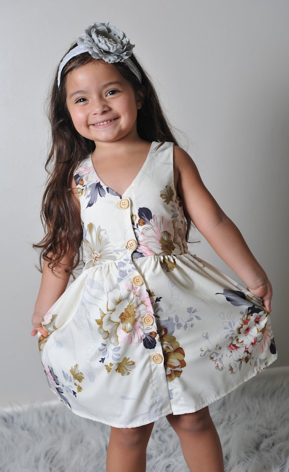 grey easter dress EASTER Dresses! Girl Clothes Gray and Silver Dress with Flower Belt Size 6x