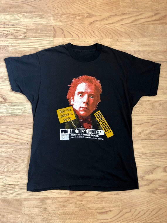 Vintage 1980s Johnny Rotten Sex Pistols Punk Singl