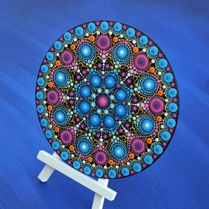 Mandala Picture Latvia Hand-Painted Canvas