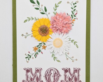 MOM Floral Mother's Day Card