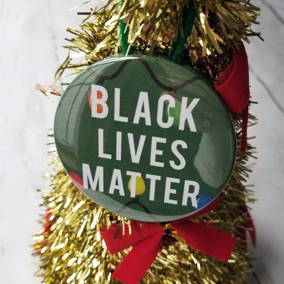 Black Lives Matter Christmas Tree Ornament