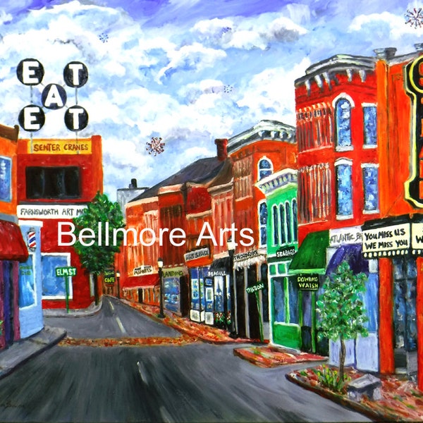 We'll be Back! 2020,  Rockland Maine Art,  Reproduction of Original Painting by Bellmore Arts