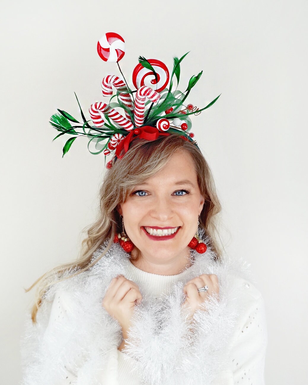 Christmas Headband Women Candy Cane Headband Candy Cane - Etsy