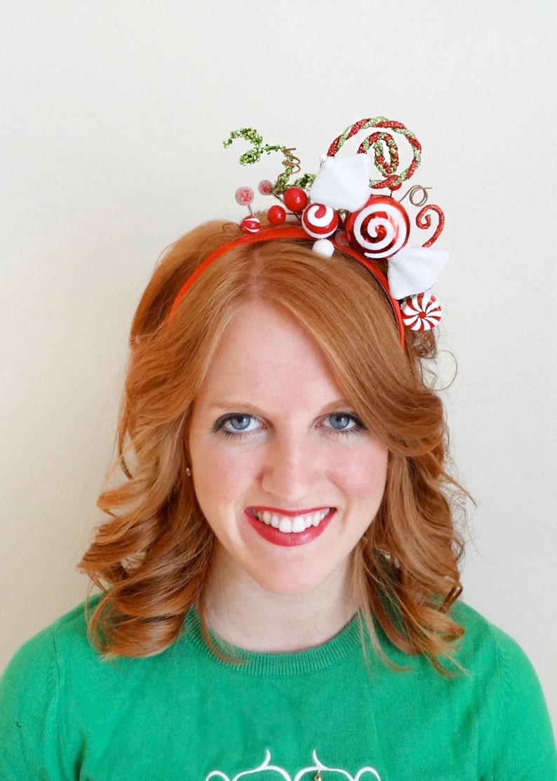 PREORDER christmas headband adult peppermint headband ugly Etsy