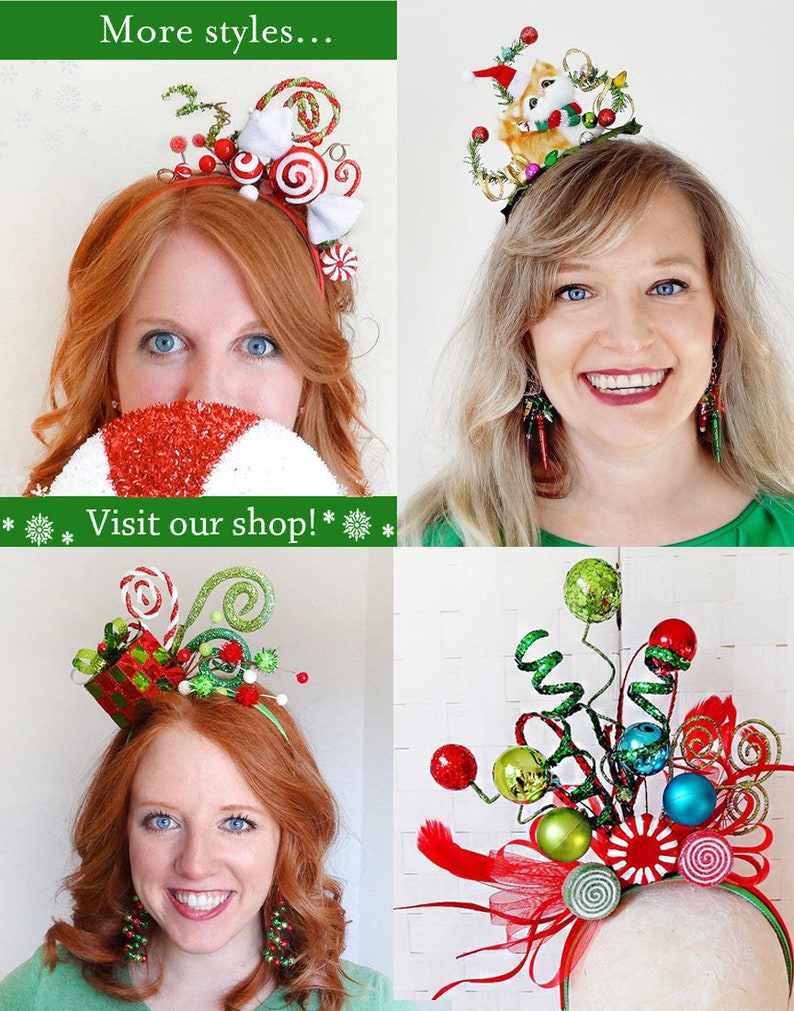 Christmas Headband Adult Christmas Headband for Women Etsy