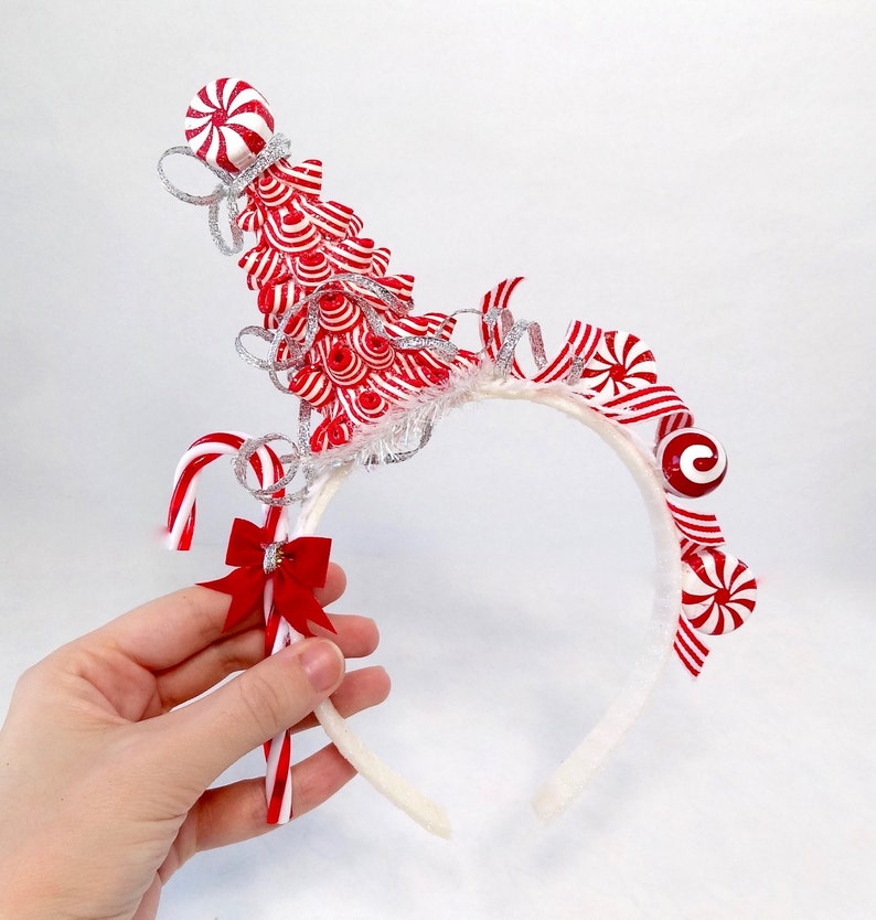 Candy cane headband christmas headband adult adult christmas Etsy