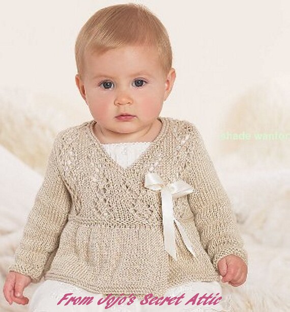 baby wrap cardigan knitting pattern