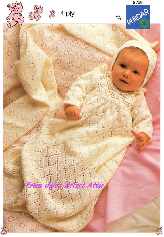 Vintage Heirloom Christening Gown Pattern