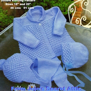 Double Knitting Pattern Pram Set