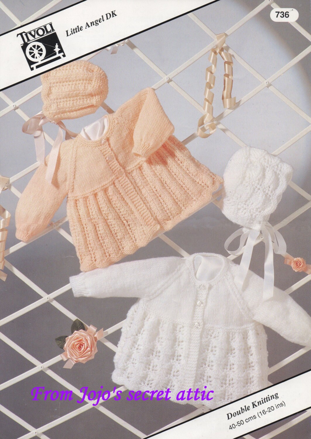 Double Knitting Pattern for Two Matinee Jackets With Matching Etsy UK