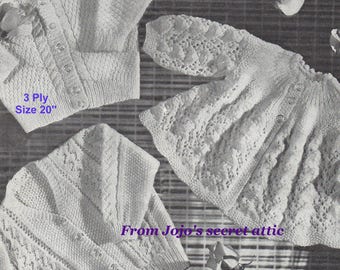 Vintage Greenock baby pattern 3ply