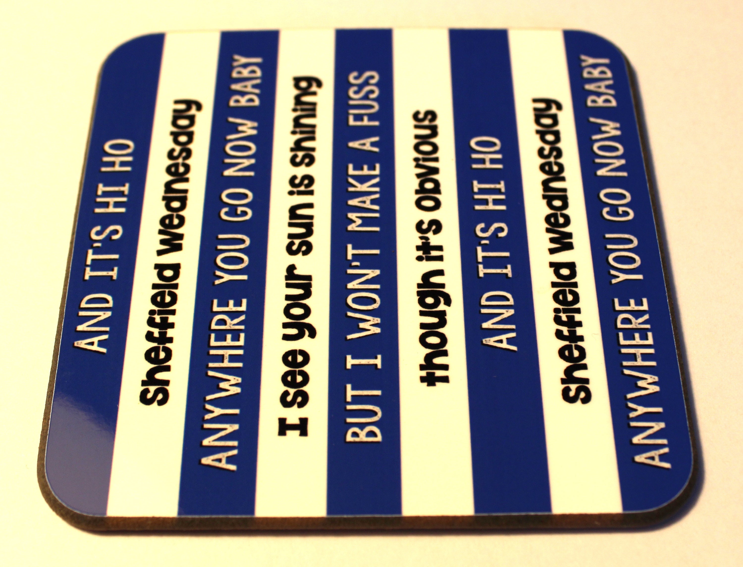 Hi Ho Sheffield Wednesday Lyrics Coaster 