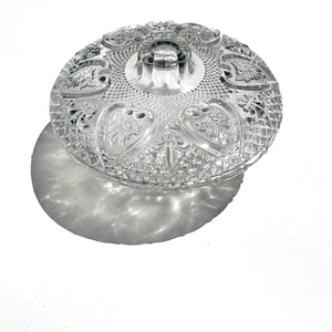 Vintage Clear Glass Candy Dish with Lid – KIG Malaysia Pressed Glass