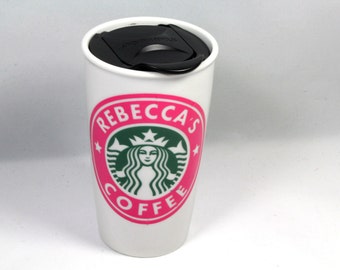 custom ceramic travel mug