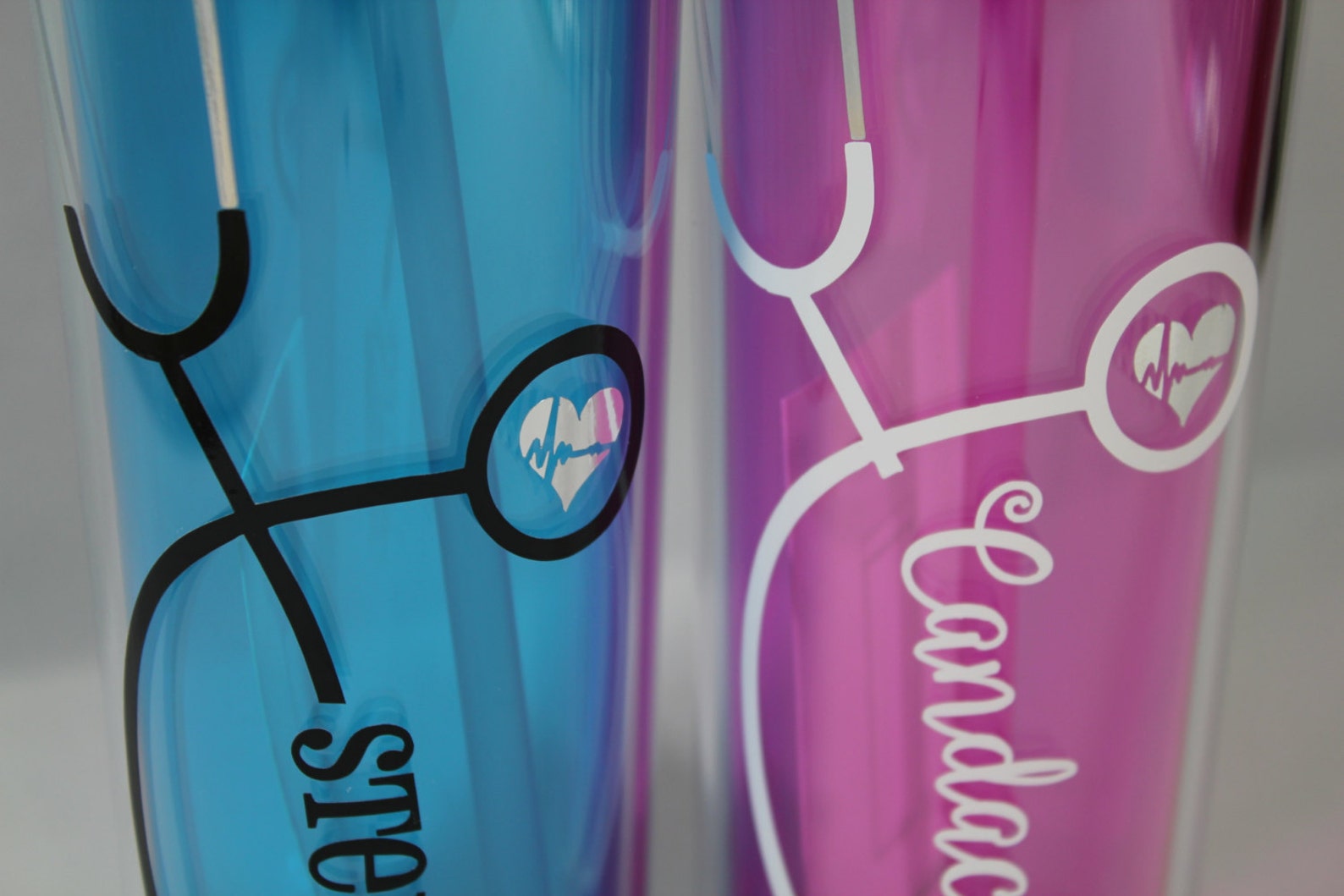 Stethoscope Tumbler Nurse Tumbler Stethoscope Skinny Etsy