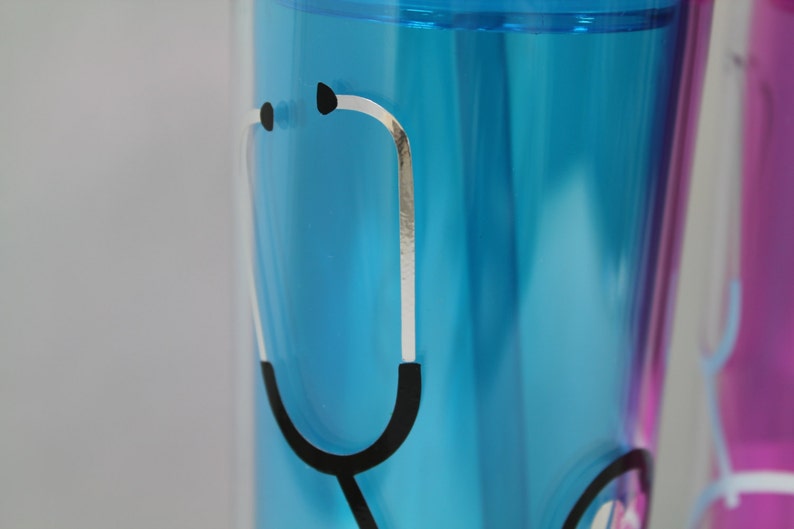 Personalized Stethoscope Tumbler 16oz Nurse Gift Etsy