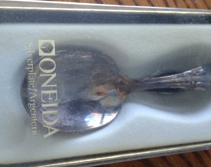 Vintage Oneida Silver Baby Spoon/mint Condition Etsy