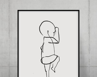 Baby Line Drawing Etsy