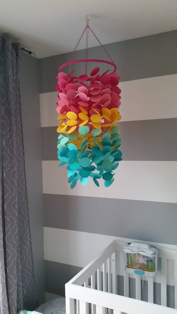 Mobile Pour Bebe Rose Fuschia Jaune Et Turquoise Chambre Pour Etsy Mobile Pour Bebe Rose Fuschia Jaune Et Turquoise Chambre Pour Etsy