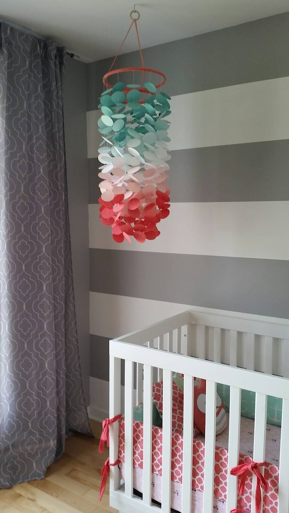 Mobile En Papier Pour Bebe Fille Menthe Blanc Rose Pale Et Etsy Mobile En Papier Pour Bebe Fille Menthe Blanc Rose Pale Et Etsy