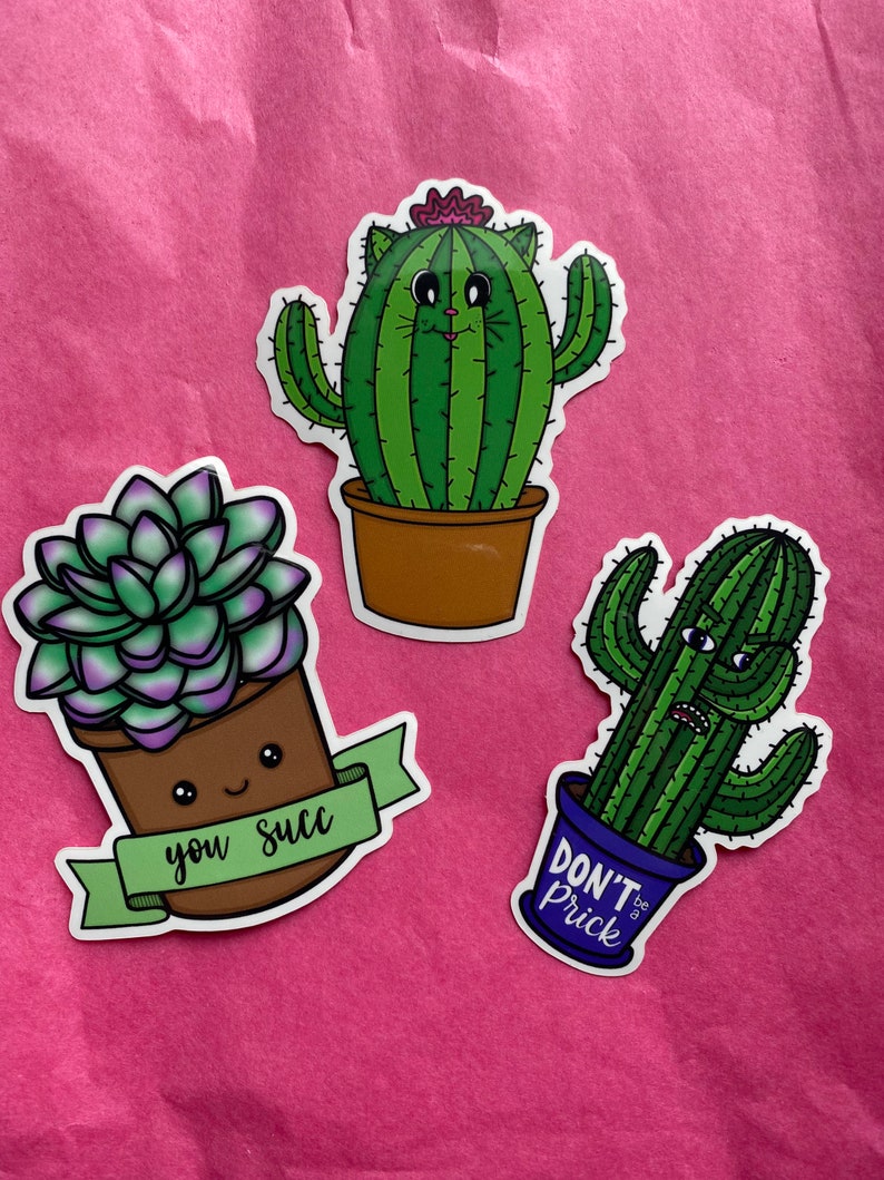 Succulent You Succ Punny Sticker Waterproof | Etsy