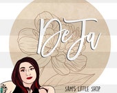 Peony Flower SVG Engraving File: DeJa Doodle Design (Digital Download)