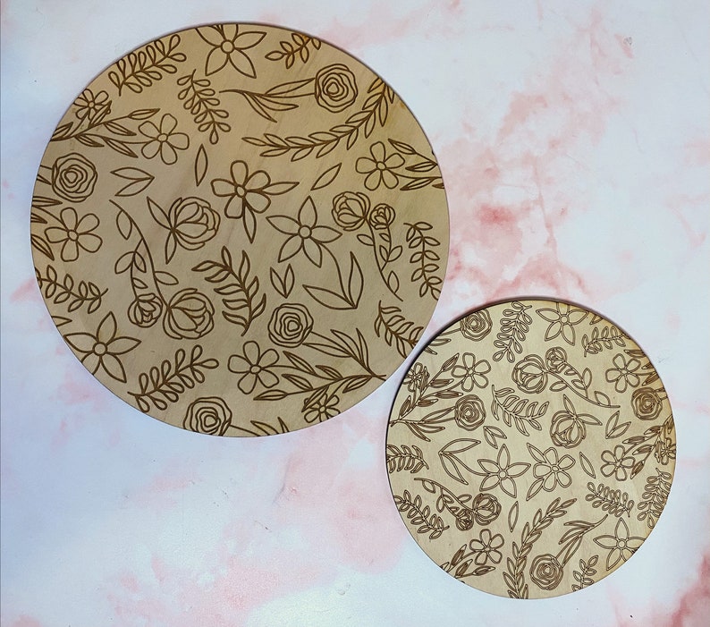 Download Spring Floral Doodle Flower Engraving Svg File For Laser Cut Signs Personalcommercial Use License Included Drawing Illustration Digital Safarni Org