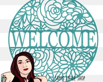 Floral Doodle Zeichendatei-Bundle - Einzelstück aufwendige Schnittdatei für geschichtete Schilder - DIGITALE DATEI - SVG-Schnittdatei für die Laserbeschilderung