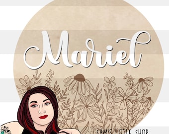 Mariel Wildflower Bunch Engraving File- Flower Doodle Files - Samantha's Doodles Flower SVG Engraving File
